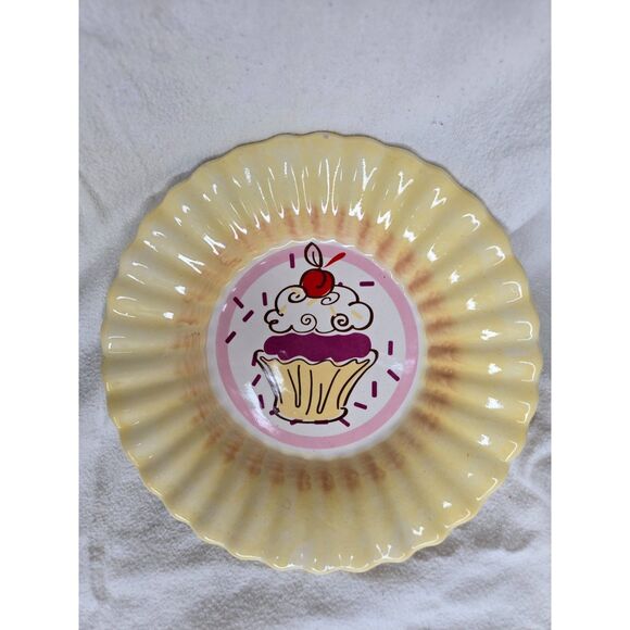 Pfaltzgraff Cupcake Plates 2010 Set of Four Party Fancy Birthday - Picture 6 of 6